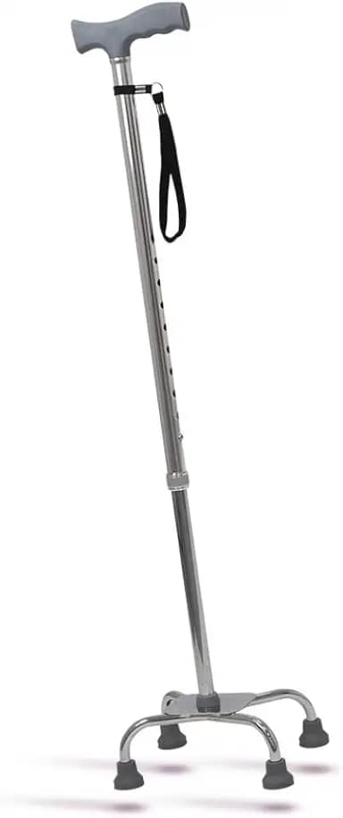 Bengala em Alumínio 4 pontas com 10 Regulagens de Altura até 100kg Hidrolight