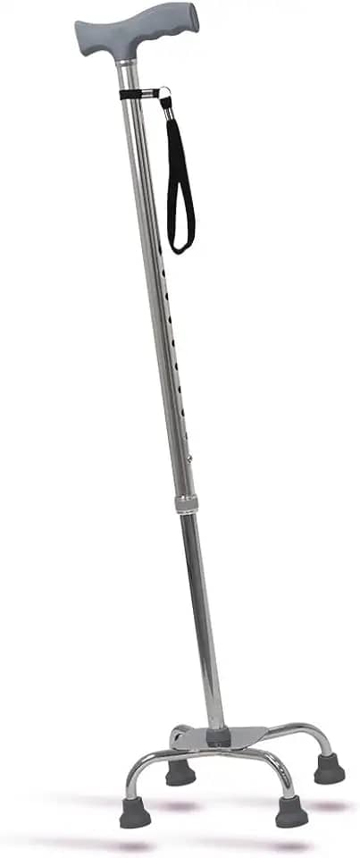 Bengala em Alumínio 4 pontas com 10 Regulagens de Altura até 100kg Hidrolight