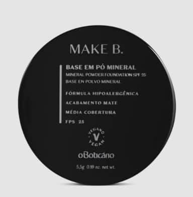 O Boticário - Base em Pó Mineral Cor 20 Make B. 5,5g