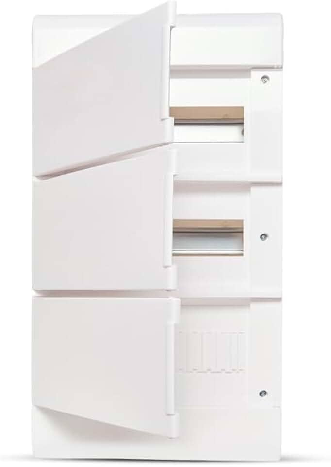 Quadro Embutir Ouro Box 36 Módulos Din Porta Opaca Steck Branco 36 Módulos