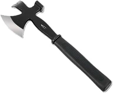 Mini Machado Com Cabo Emborrachado Para Cortar Arvore Madeira Machadinha de Aço Compacta Para Camping e Sobrevivência 3 em 1-31cm