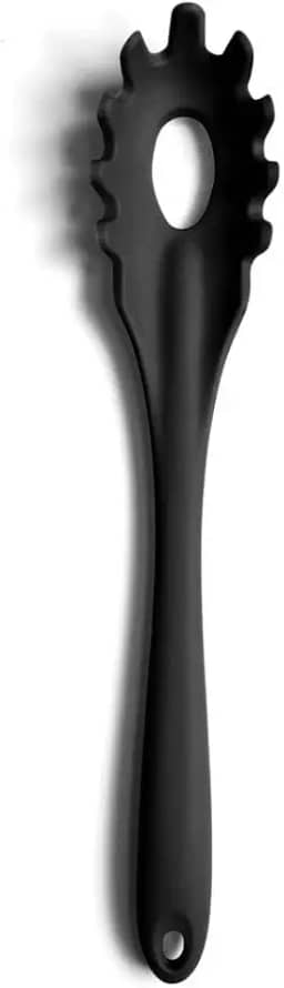 Pegador De Macarrão De Silicone Preto Oikos