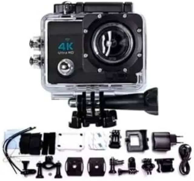 Câmera Go Cam Ultra 4K Sport – Full HD – À Prova D’Água – Wi-Fi – Lente 170° – Ação e Aventura