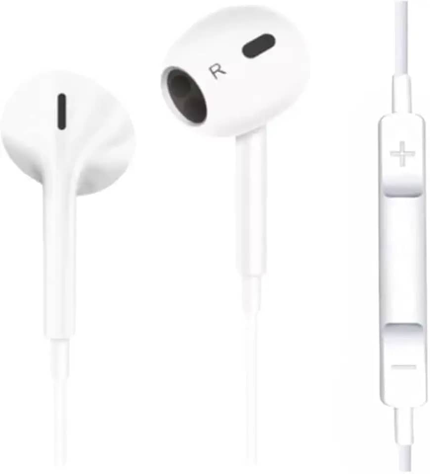 Fone de Ouvido com Fio Premium, Modelo 3ª Geração – Compatível com Lightning, iOS, iPhone 5, 6, 7, 8, X, 11, 12, 13 e 14.