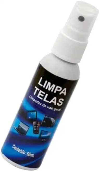 Limpa Telas 60ML Limpeza De Celular, Pc, Tablet, Notebook, GPS, Etc...