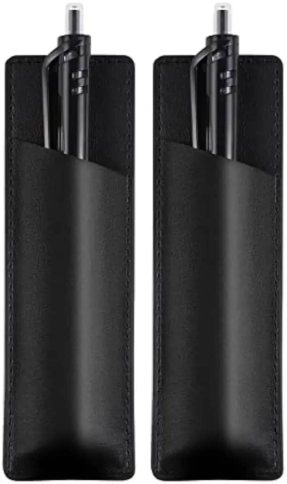 2 porta-canetas magnéticas para geladeira de poliuretano para geladeira ou outras superfícies metálicas (preto)