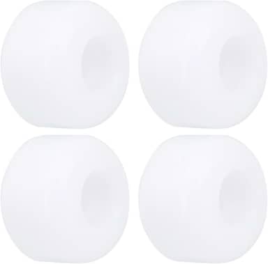 4 rodas de skate 54 mm 78-85A PU rodas de alta elasticidade Street Tricks & Cruisers rodas de substituição (brancas)
