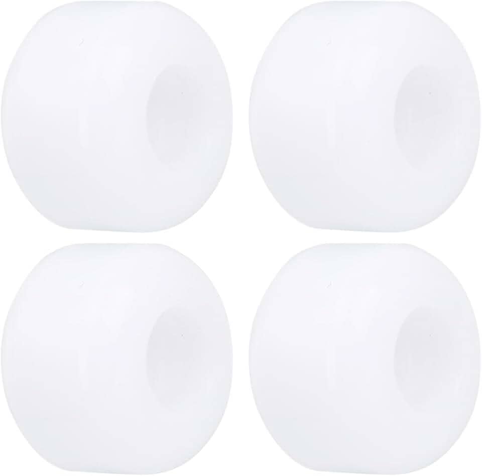 4 rodas de skate 54 mm 78-85A PU rodas de alta elasticidade Street Tricks & Cruisers rodas de substituição (brancas)