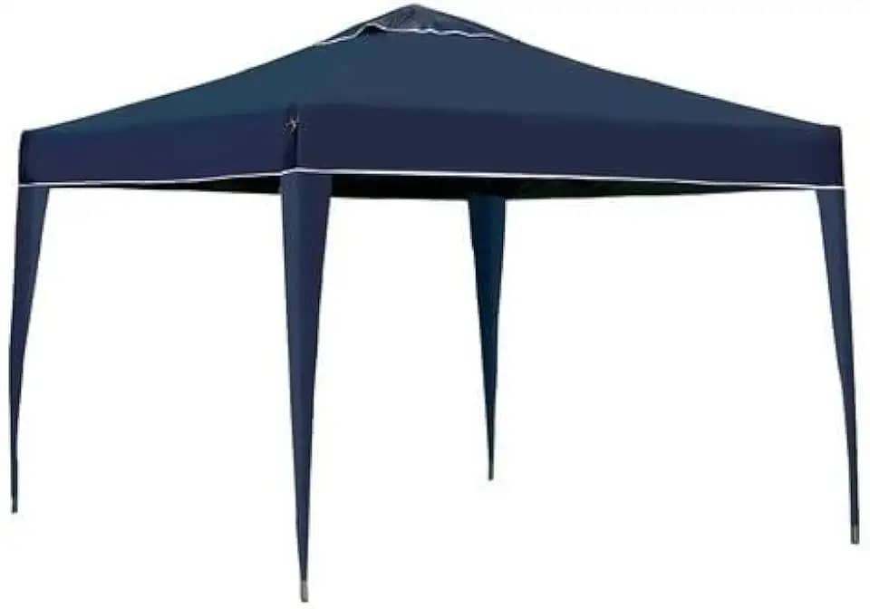 Tenda dobrável de praia 3x3 com pés articulados de alumínio — Base resistente e estável para montagem rápida sem ferramentas, ideal para passeios em grupo à praia e acampamentos