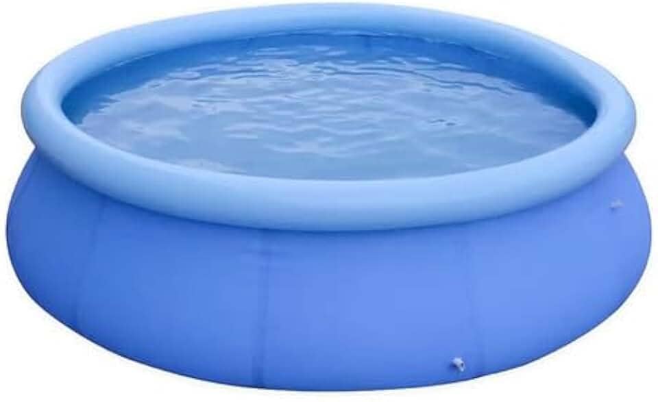 Piscina Redonda de PVC com Anel Inflável Resistente Portátil (Azul, 3700L)