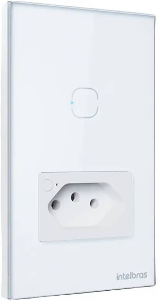 Tomada com Interruptor Inteligente Wi-Fi ETS 2001 Branco Intelbras