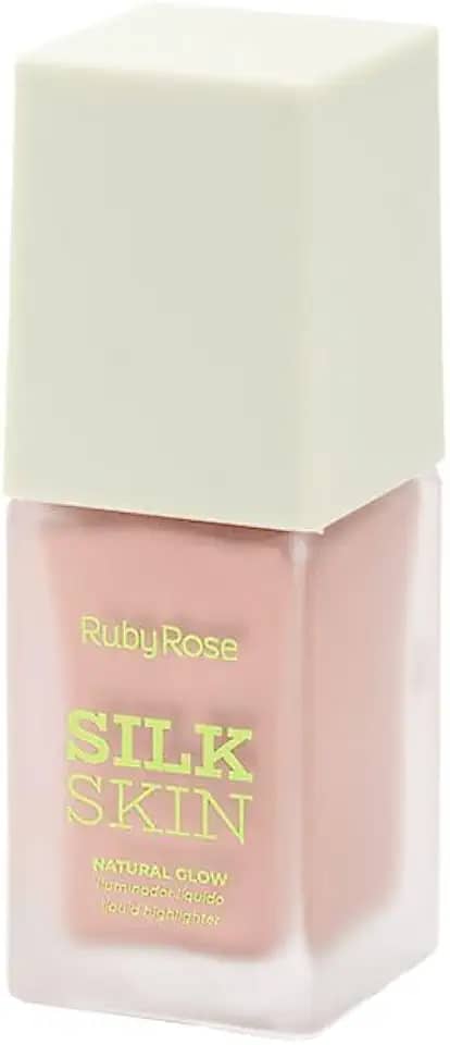 Iluminador Líquido Natural Glow Silk Skin cor Radiant Pink - Ruby Rose