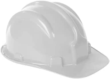 Capacete de Segurança Branco com Carneira Ajustável Branco – EPI Profissional para Construção Civil, Indústria e Serviços Gerais