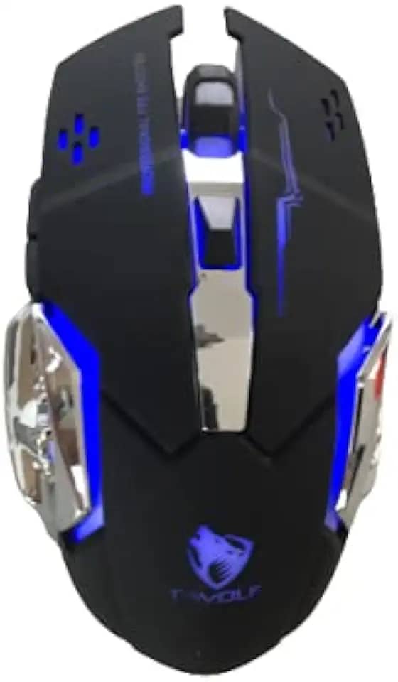 Mouse Sem Fio Gamer Recarregavel Gamer Usb Rtx T-wolf 2400 Dpi Usb Q13