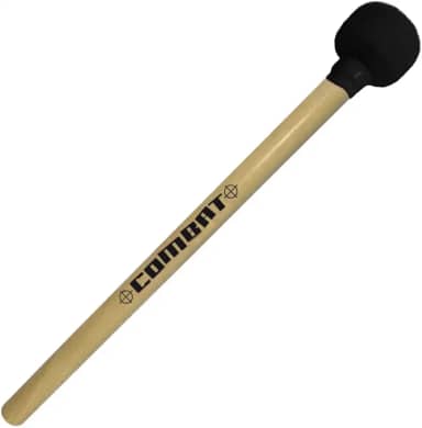 Baqueta Maçaneta Linha Combat De Madeira Para Surdo Preto