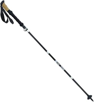 NTK, Bastão de Caminhada TREK RACE Alumínio 7075 135cm Trilhas e Aventuras, Preto