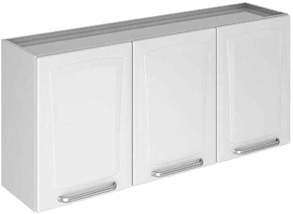 Armário Aéreo Cozinhas Itatiaia Tarsila - 3 Portas - Branco