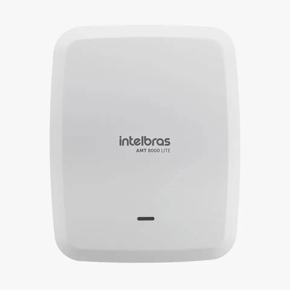 Central de alarme 64 Zonas com sirene S/Fio RJ45 Monitorado via App celular Intelbras AMT 8000 Lite