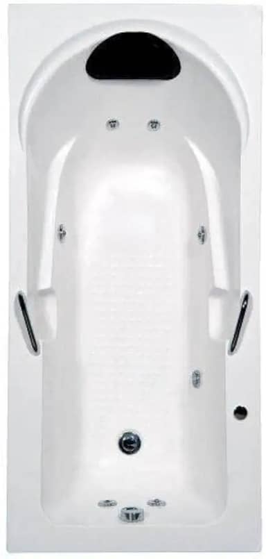 Banheira Hidromassagem Astra Capri Luxo 170cmx80cmx43cm - 01 Jato Acrílico P1 Sem Aquecedor 220v