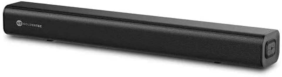 Soundbar 2.0 Goldentec 120W RMS Barra de Som Estéreo com Bluetooth 5.4