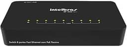 Switch 8 Portas Fast Ethernet SF 800 Q+ Preto Intelbras