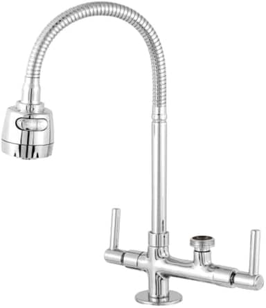 Torneira Flexivel Gourmet De Bancada, Inox, Abs, Com Saida 3/4 Para Maquina e Purificador, Filtro