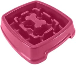 Comedouro Lento Educativo Labirinto Interativo 650ml Pet Para Cães Produto Petshop Enriquecimento Ambiental (Rosa)