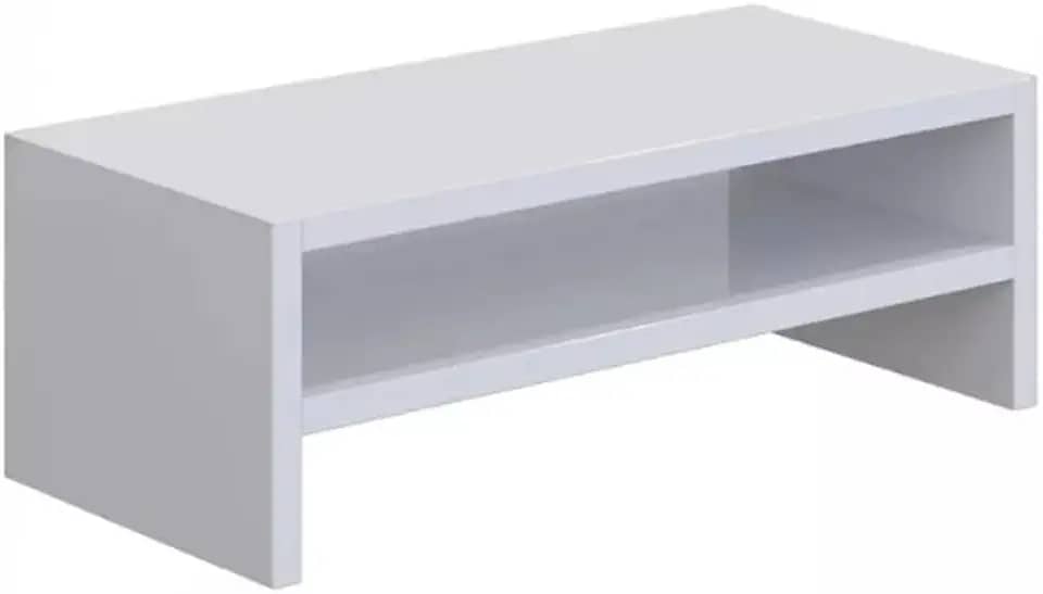 Base para monitor Base para Monitor 52cm Mesinha Home Office Mesa Gamer Suporte Apoio P/ Tv Notebook Madeira Escritório Base Quarto(Duplo Branco)