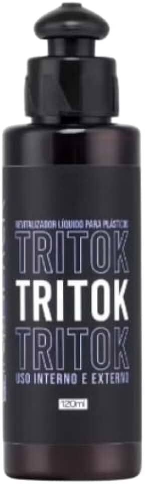 Tritok Revitalizador de Plástico Líquido, Preto, Uso Interno e Externo, Resistente à Água, com Excelente Aroma