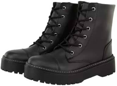Bota Blogueira Coturno Feminina Retta Tendência Preto