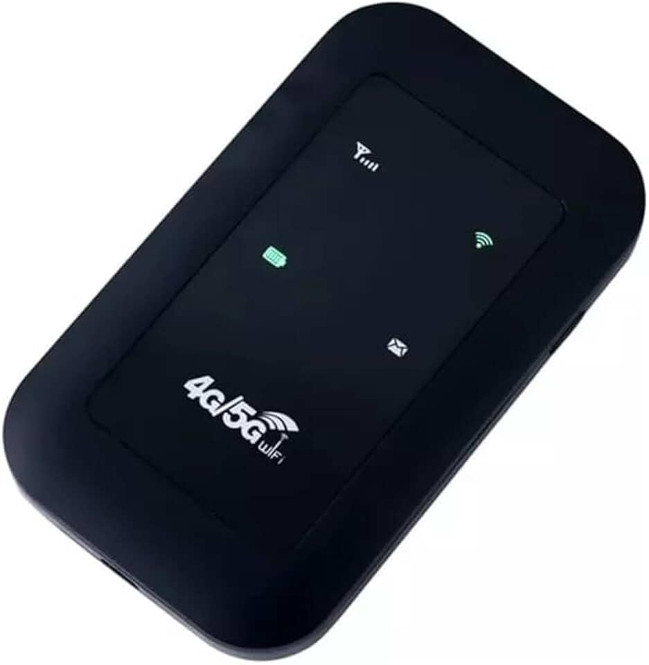 Modem Roteador Portátil 4G/5G LTE 150 Mbps Wi-Fi Desbloqueado com Bateria Recarregável — Compatível com Celulares, Laptops e Tablets | Suporte até 10 Dispositivos | Plug & Play