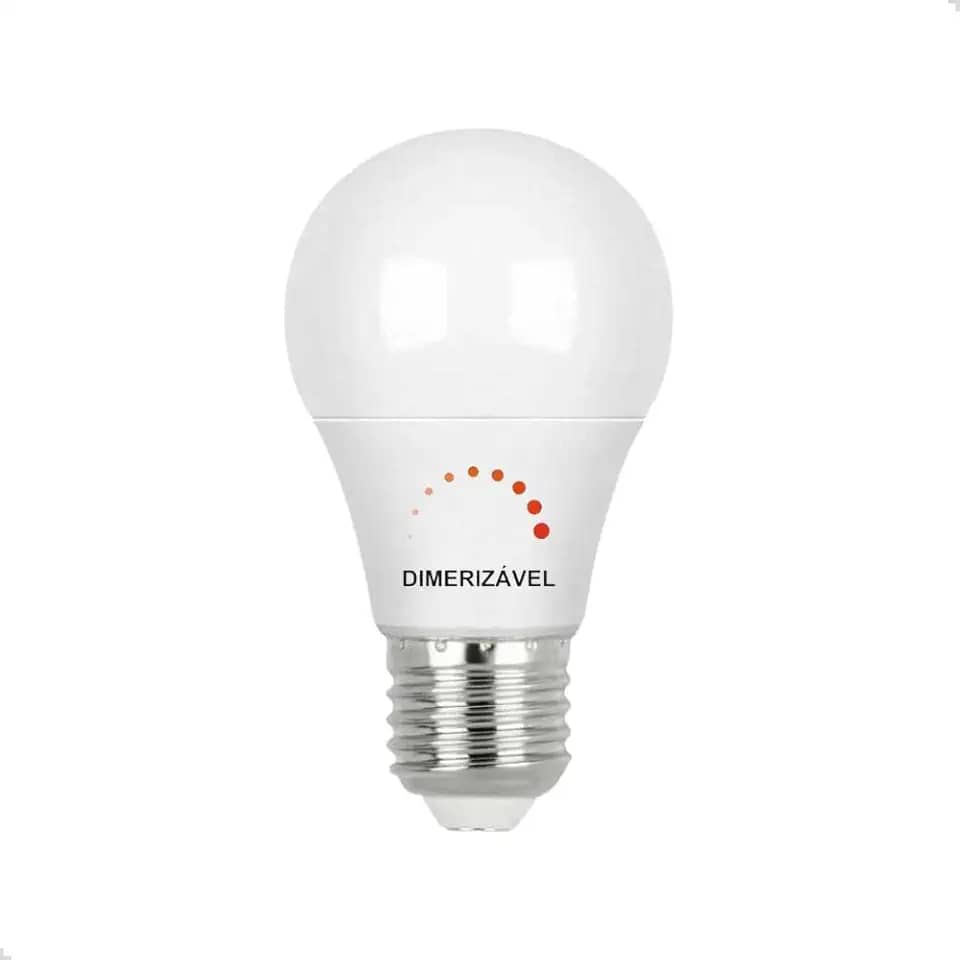 Lampada Led Bulbo 9,5w Branca Quente 3000k Dimerizavel