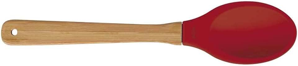 Mor - Colher Silicone e Bamboo Vermelha