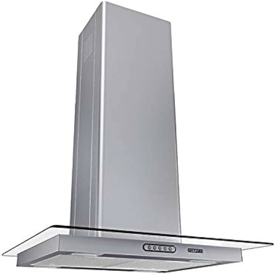 Coifa Ilha Vidro Reto Inox 60cm - Fogatti 220V