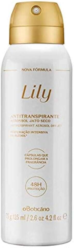 Boticario Desodorante Antitranspirante Aerossol Lily 75g/125ml