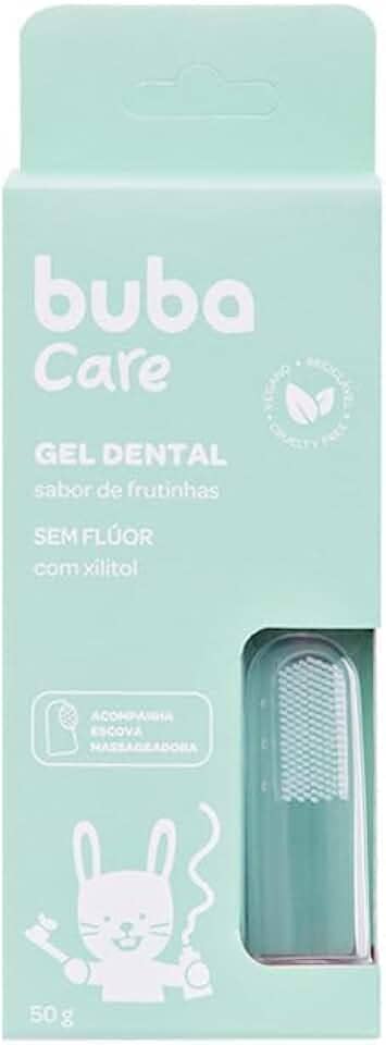 Buba Care, Gel Dental para Bebê, Sem flúor, 50 G