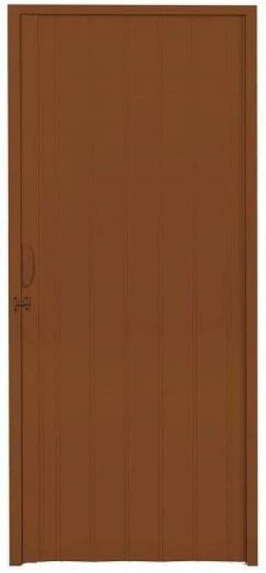 Porta Sanfonada PVC Polifort 210cmx70cm Mogno