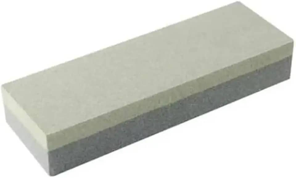Pedra de Amolar Dupla Face Profissional para Afiar Facas e Ferramentas, 20x5x2cm, Retangular, 600g
