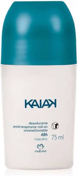 Natura Desodorante Roll On Masculino - 75 ml com Proteção de 48 Horas e Fragrância Conhecida