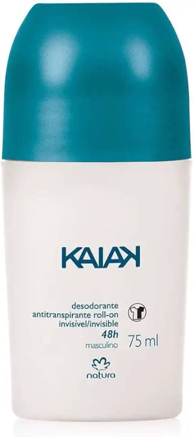Natura Desodorante Roll On Masculino - 75 ml com Proteção de 48 Horas e Fragrância Conhecida