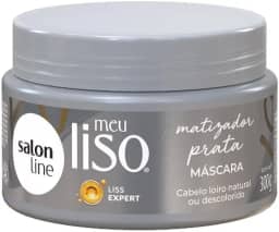 Salon Line, Máscara Matizadora, Meu Liso Prata, Vegano - Para Cabelos Lisos, 300g
