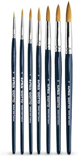 Kit Pincel Giotto Taklon Redondo Série 500-7 pinceis