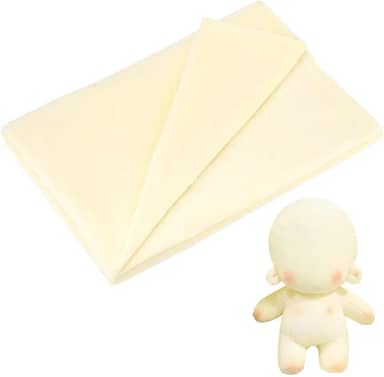 PH PandaHall Boneca de pano, cor da pele, 140 x 99 cm, tecido para fabricação de bonecas, boneca Waldorf, feita à mão, para costura, material, vestuário, bolsas, fantoches, crochê