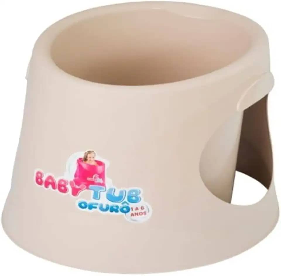 Baby Tub Banheira Babytub Ofurô - De 1 A 6 Anos - Candy Bege Pêssego -