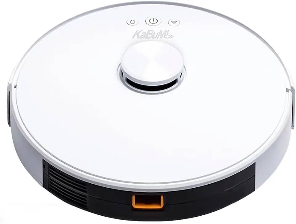 Robô Aspirador de Pó KaBuM! Smart 700, Branco, Aspira e Passa Pano, Mapeamento IR 360º, Controle via Aplicativo, Google Assistant e Alexa XR500 Bivolt