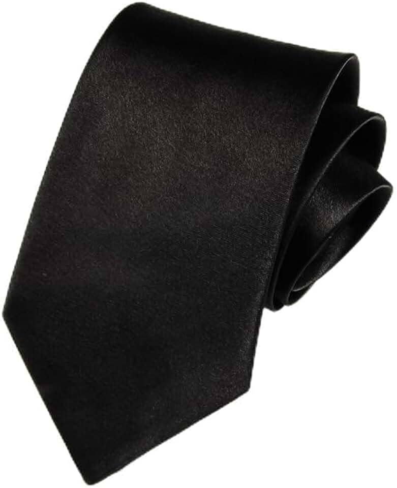 Gravata skinny clássica para homens, gravata de negócios de cor sólida de 8 cm de largura, para ternos formais profissionais e roupas de escritório