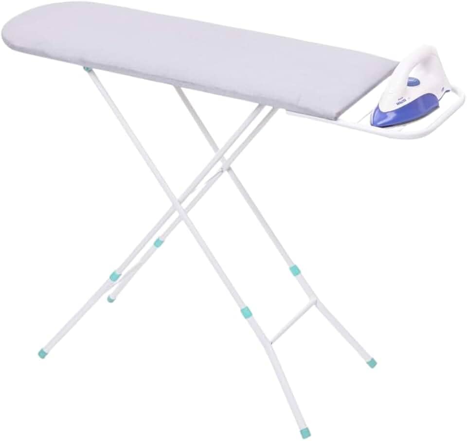 Tabua de Passar Roupa Com Suporte para Ferro Tecido Termico Mesa Passadeira
