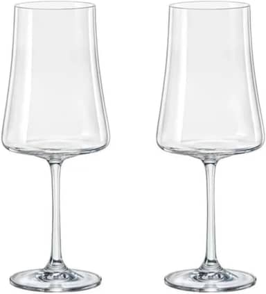 Kit 2 Taça de Cristal para Vinho Bohemia 560ml - XTRA NDI