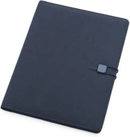 Pasta Executiva com Capa Almofadada Porta Documentos e Cartões (Azul)