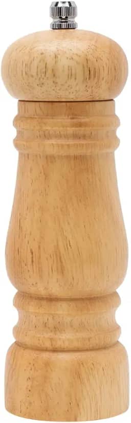 Mimo Style Moedor Manual Para Pimenta e Sal, Ideal Para Moer Grãos e Condimentos Secos, Produzido Inteiramente em Madeira, Moedor de Cerâmica Com Pino Regulador de Tamanho do Grão, Fácil Manuseio
